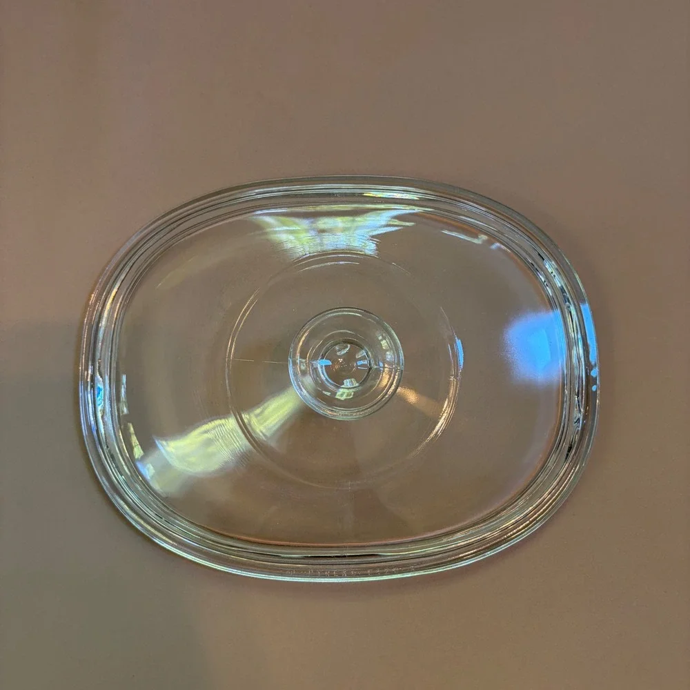 Vintage Pyrex Clear Glass Oval Casserole Lid F-12-C-A 9 Replacement